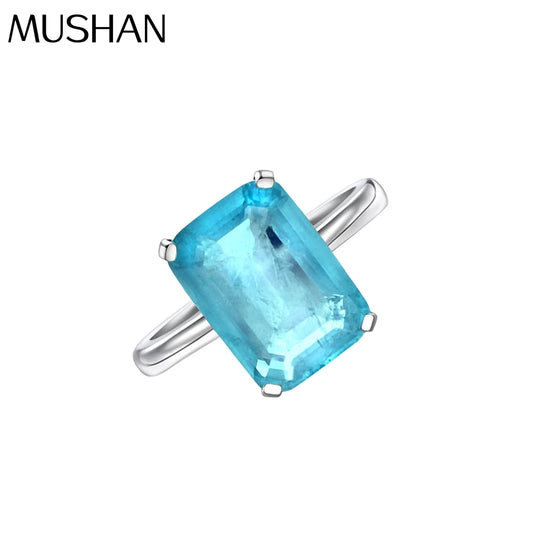 MuShan Jewelry Factory 7 Carat Ring 10*14 Synthetic Simple Women Ring Factory Direct Supply