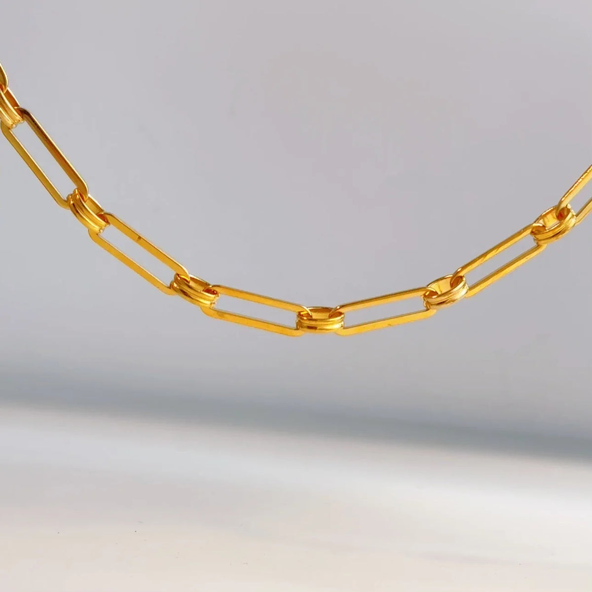 FASHIONISTA Non Tarnish Waterproof Choker Women Stainless Steel Chain Jewelry Making PVD Gold Plated Chunky Necklace DIY Handmade Link Chain