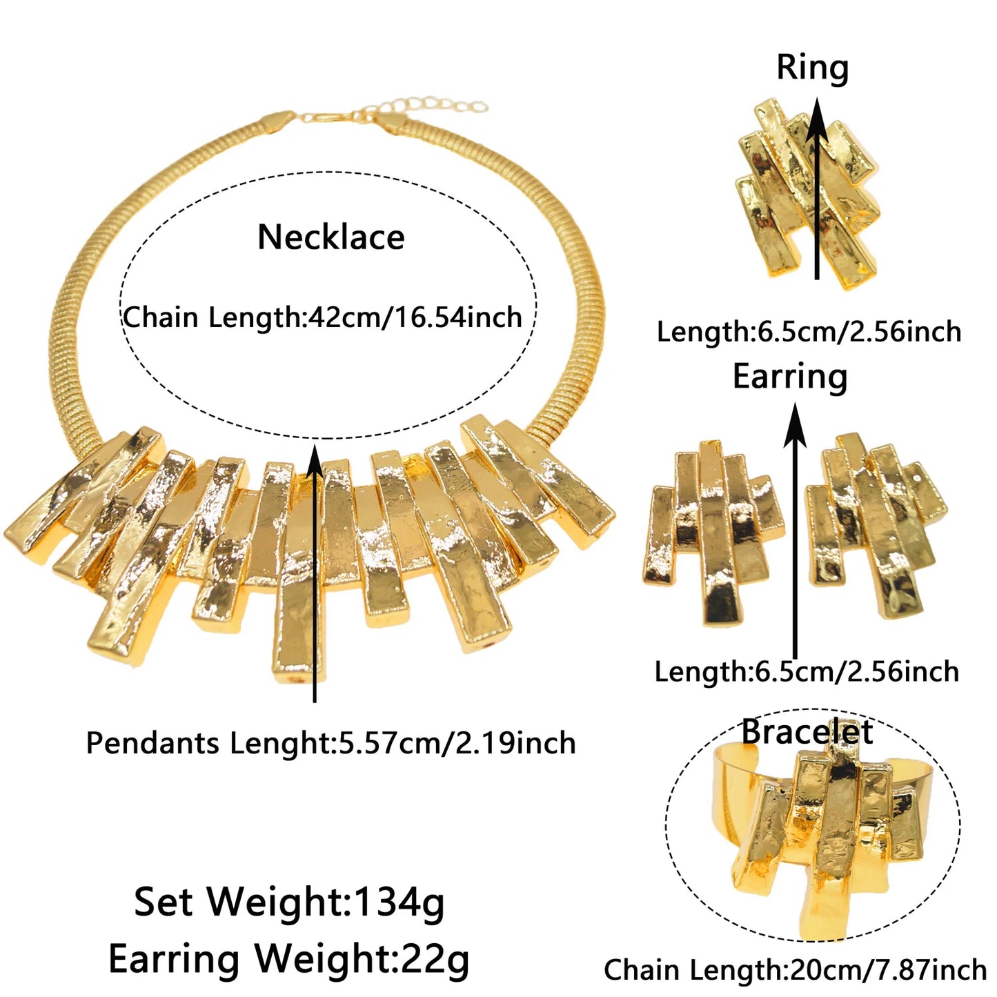 Zhuerrui Fashion Simple Jewelry Four Sets of Personalized Jewelry Charm Temperament Dubai Style Factory Direct SalesHK0222