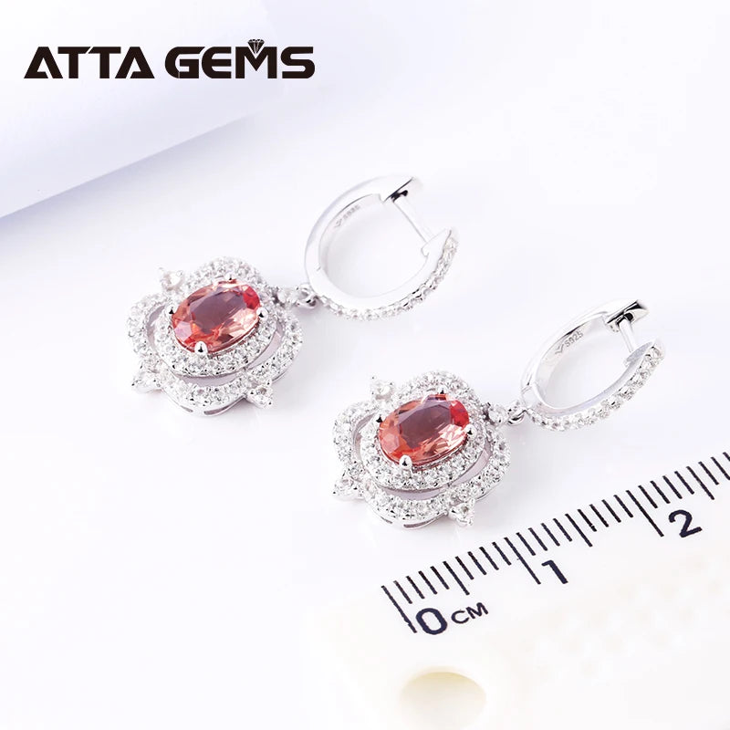 Zultanite Jewelry Sets 925 Sterling Silver Created Diaspore Dangle Earrings Ring Yellow Gold Color Change Gemstone Women's