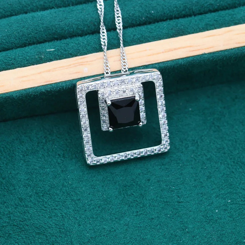 XOTICA Hot Sale Luxury 925 Silver Necklace for Women Olive Peridot Gemstone Natural Crystal Pendant Alloy Jewelry Zircon Main Stone