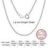 BiG-BOSS Fast Shipping SC Cable Figaro Rope Paperclip Cuban Curb Link Chains Necklace Fine Jewelry 925 Silver Chains for Men Women