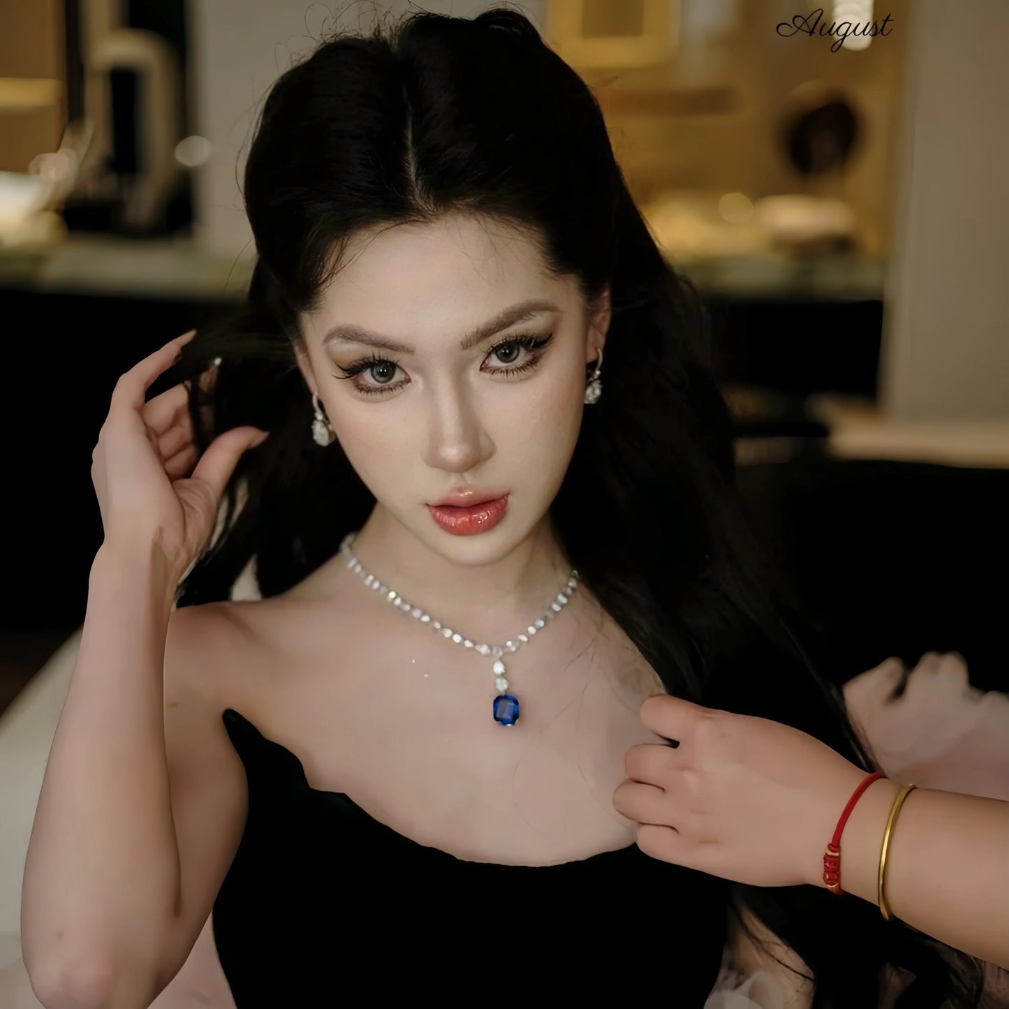 MUSHAN Jewelry Factory Luxury Designs Wedding 925 Silver Platinum Plated Fine Jewelry High Carbon Diamond Pendant Necklaces