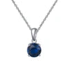 REDheart RINNTIN SAPN02 Romantic Jewelry Birthstone Crystal Necklace 925 Silver Necklace for Women Pendants Charm Collier Collana Stone