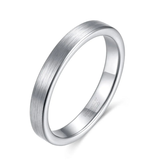 REBEL Brushed Rose Gold-Plated Tungsten Carbide Ring