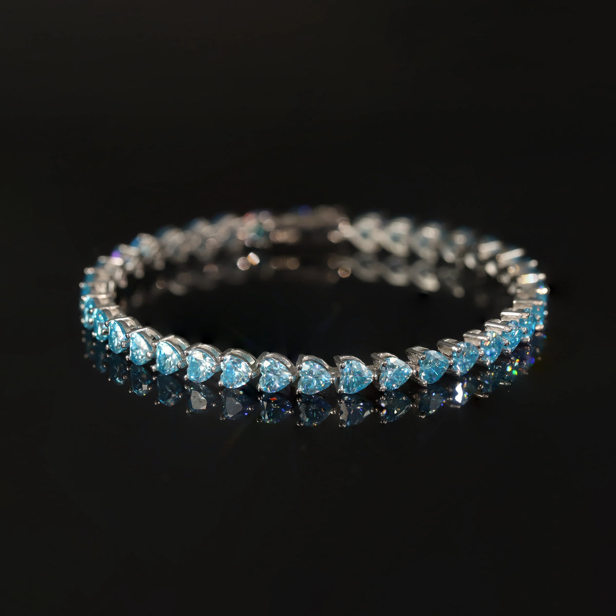 ArtistA Abiding OEM ODM Unique Design Fancy Multi-shape Cut Tennis Bracelet 925 Silver Solid Gold Custom Stone Tennis Bracelet