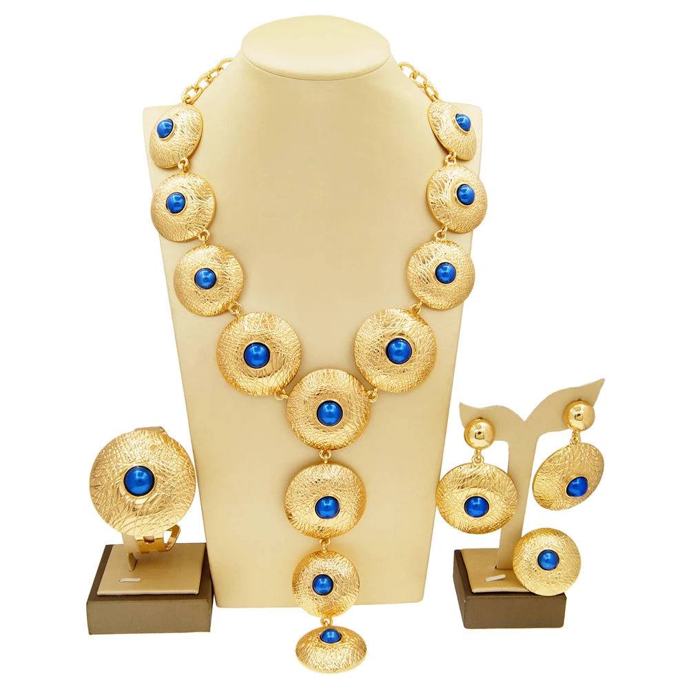 Zhuerrui Women Wedding Party Nigerian Jewellery Sets Bridal Luxury Jewelry Set Italian Silver Color Jewelry Sets  H00505