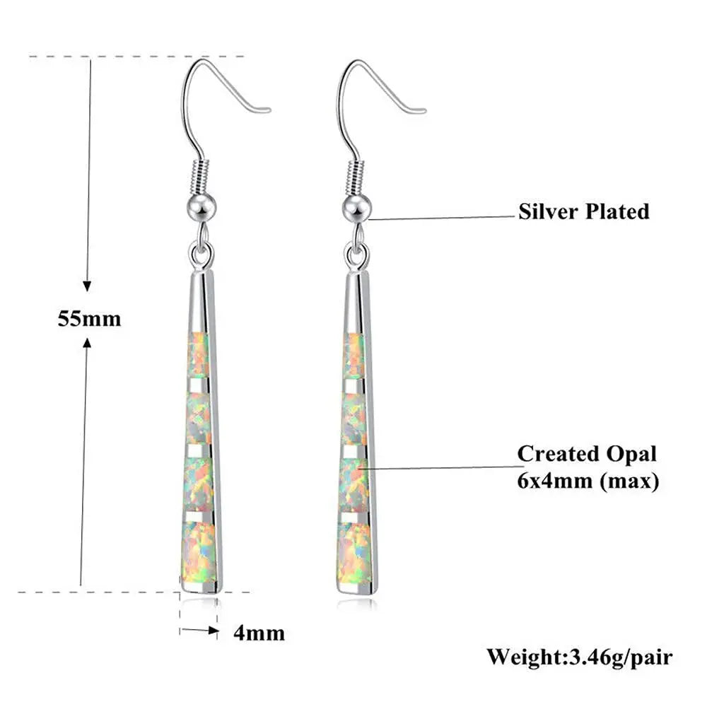 Hawaiian Vibes Hot SaleOpal Baseball Earrings Sparkle Boho Style