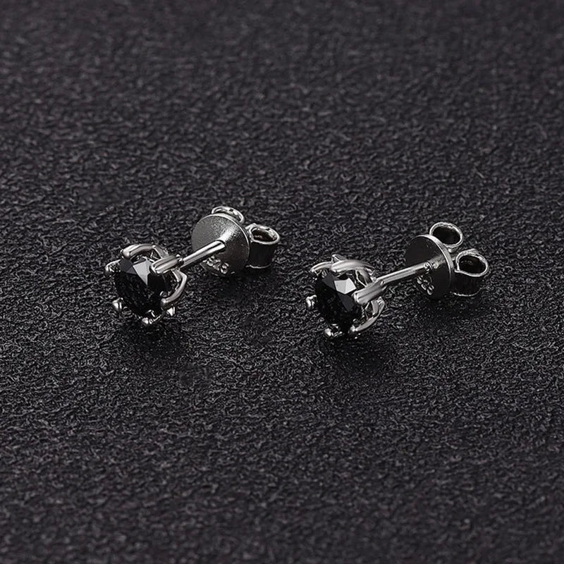 ArtistA Factory Jewelry 0.3-1CT Sparkling Round Moissanite Snowflake-Claw-Set Butterfly-Clutch 925 Silver Everyday Elegance Stud Earring