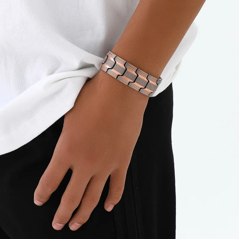 NewLife - Magnetic Vintage Zinc Alloy Three-Row Bracelet