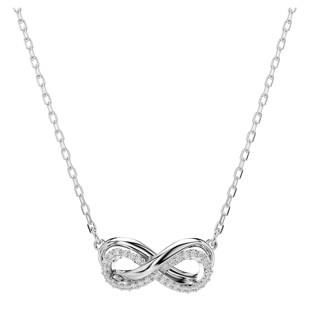 S&S Women Classic Copper Circle Crystal Zircon Pendant Necklace Silver Rose Gold Plated Sparkling Cubic Zirconia Dainty Chain Party