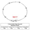 RINNTIN SB Finding Jewelry Men Cuban Link Chain Bracelet Custom Pulsera Men Hip Hop 925 Sterling Silver Chain Bracelet