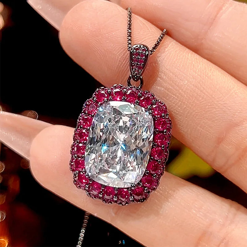 REDheart Copper Inlaid Zircon Plated Gold Plated Pearl Bird's Nest Cut Trendy Women's Wedding Pendant Necklace Set