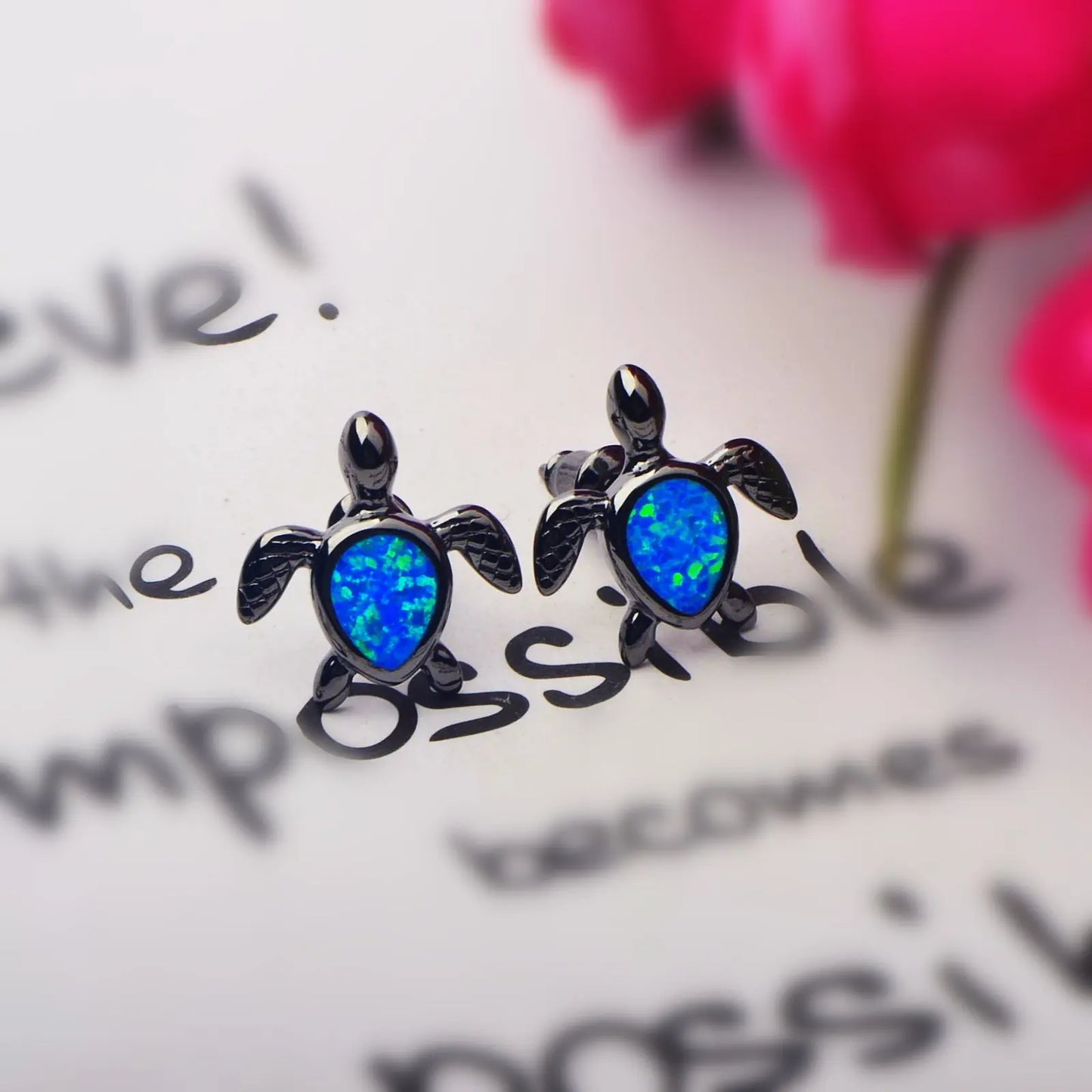 Aobao Women's Southwestern Style Jewelry - Bohemian Animal Turtle Earrings