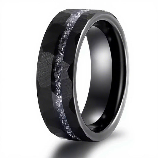 NEWLiFE REBEL Focus Point 8mm Ring in Black Plated