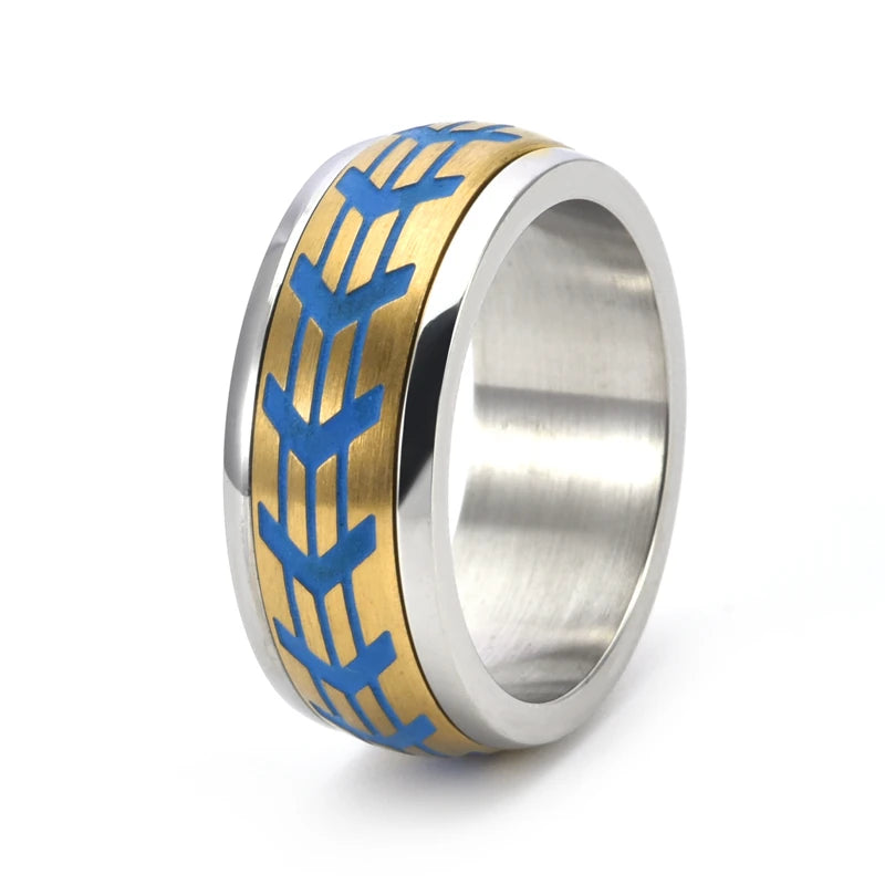 NEWLiFE REBEL Highline Mark Ring in Stainless Steel