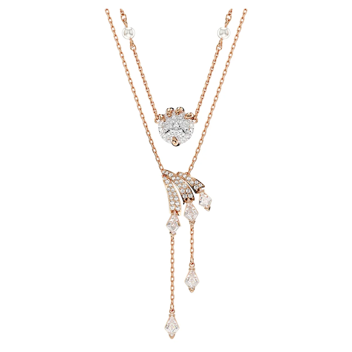 S&S Timeless Luxury Jewelry Necklace with Remarkable Texture and Brilliant Glow, Enhances Your Grace at All Formal Events.