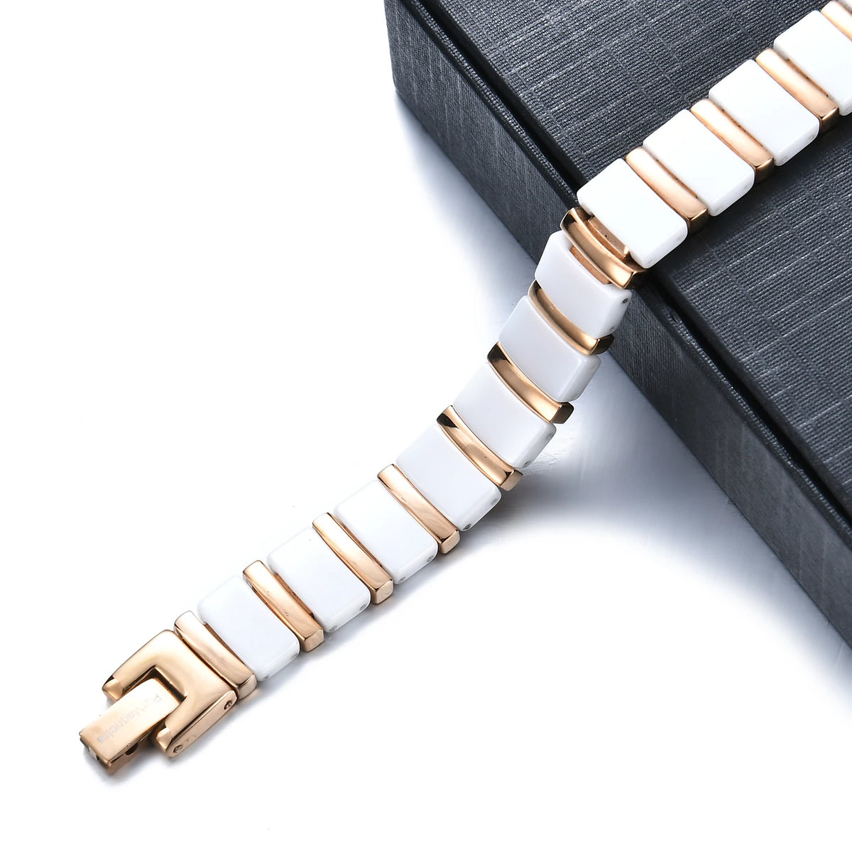 2026 Factory Wholesale Lady Men Couple Bio Negative Ions Tungsten Steel Magnet Therapy Massage Stone Hand Use Bracelet