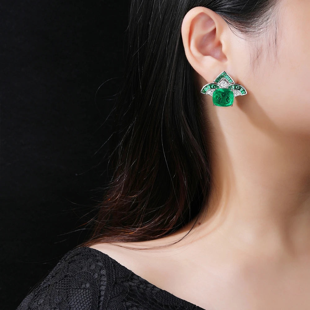 MUSHAN Jewelry Factory S925 Sterling Silver Stud Earrings Are Light Luxury and High End Elegant Accessory