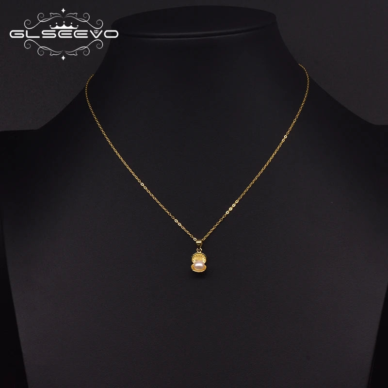 Natural Freshwater Pearl Pendant Necklace for Girl Party Gift Fashion Necklace Jewelry