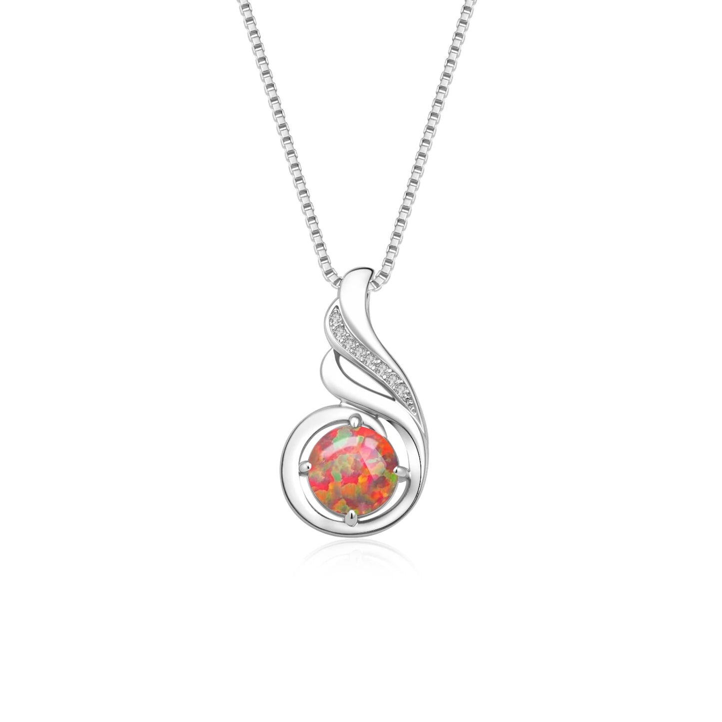 TikTok Must-Have Copper Silver Plated Blue Opal Pendant | Minimalist Starfish Link Chain Women's Necklace Gift Occasions