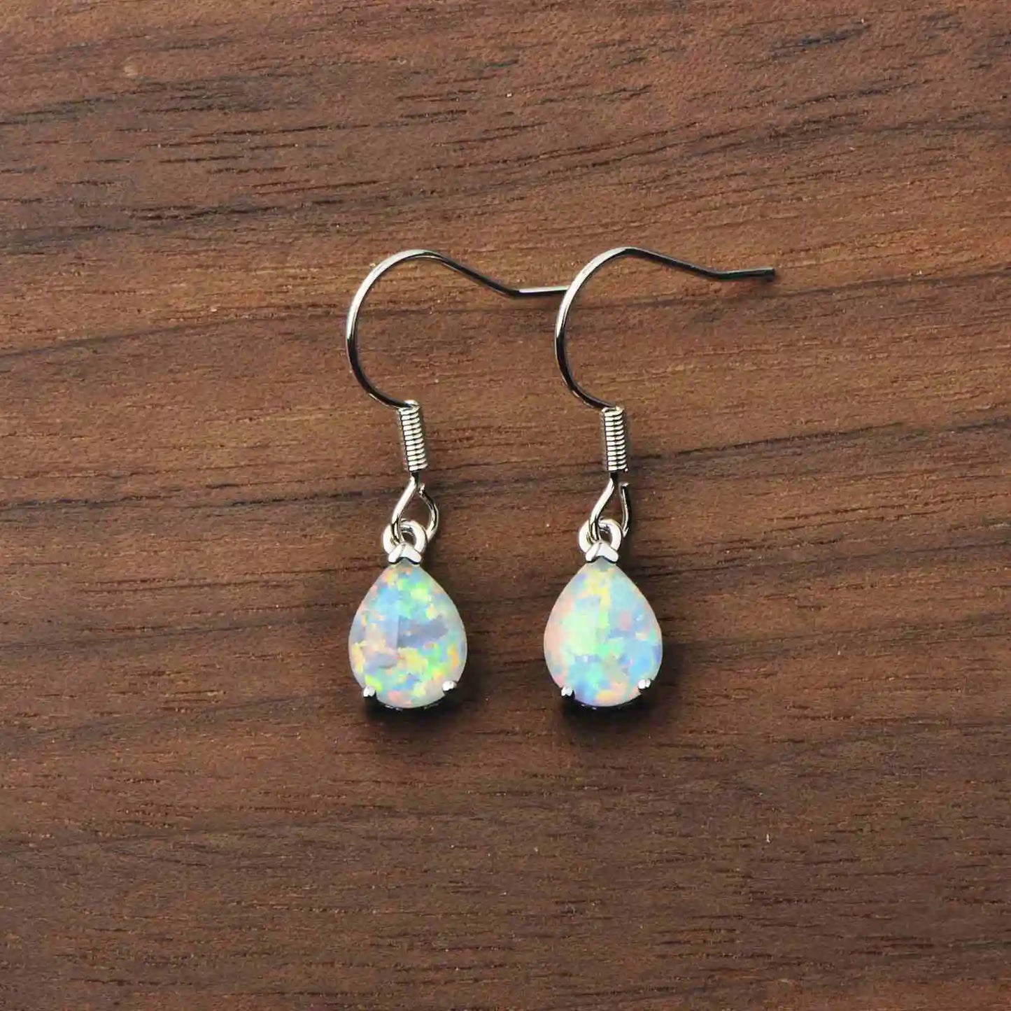 Aobao Style Water Drop Jewelry Opal Studs Cute Girls' Gem Jewelry