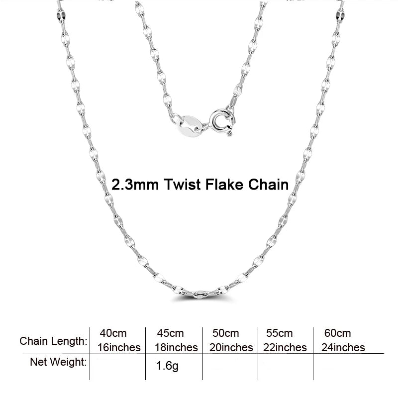 BiG-BOSS RINNTIN BSC-2 High Quality Cadena De Plata 925 Sterling Silver Chains Jewelry Making Thin Necklace Silver Chain for Women