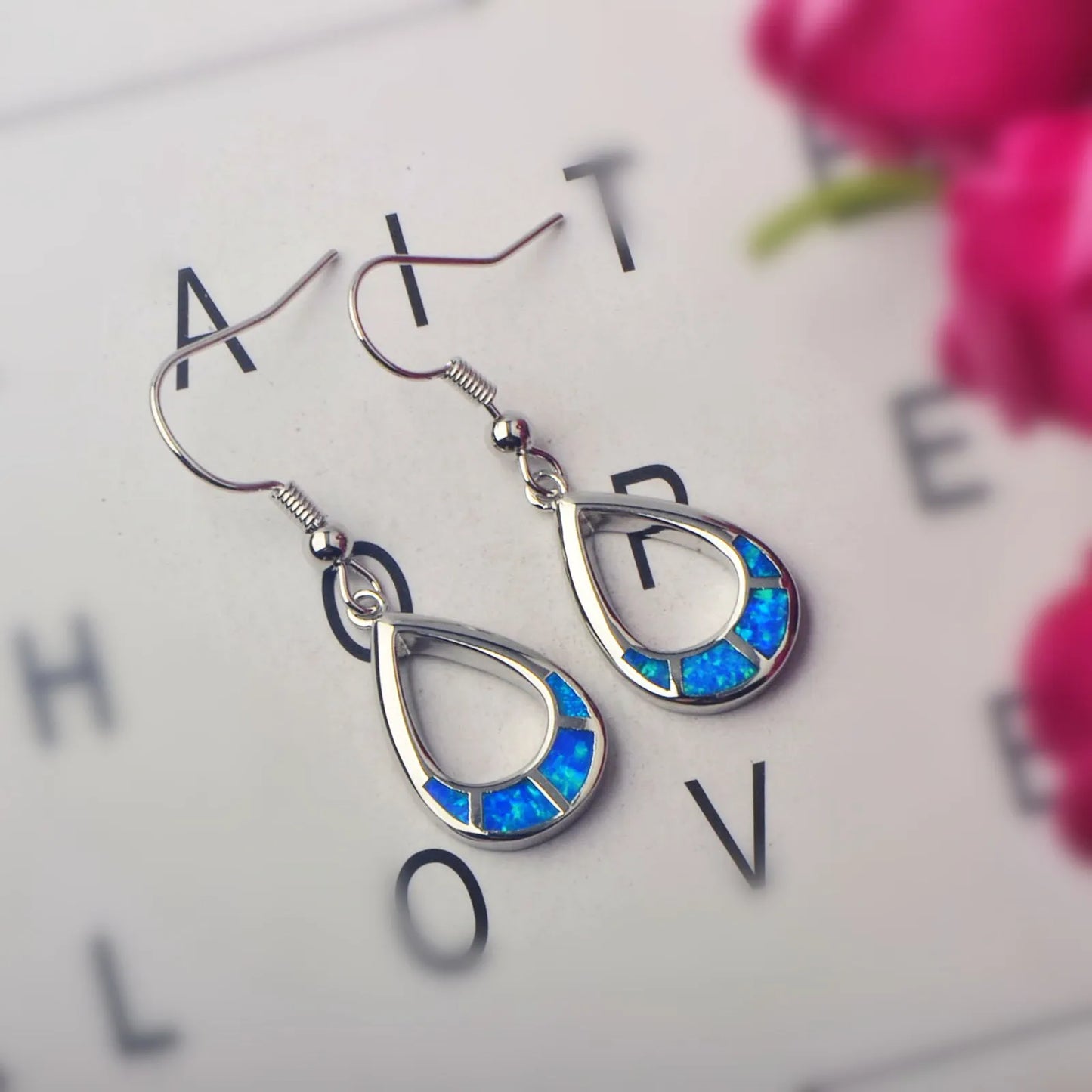 TikTok Bestseller Ocean-Inspired Drop Coin Earrings Girly Opal Jewelry