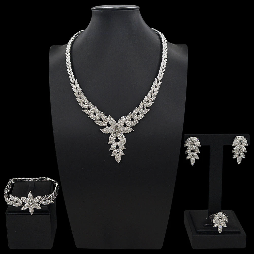 Zhuerrui Nigerian 18k Gold Plated Jewelry Set Brazil Gold Designer Wedding Jewellery Set Fashion Necklaces Jewelry SetsHB2501214