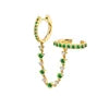 Wholesale Customized Dainty Earring Cz Diamond Jewelry Sterling Silver Earrings 925 Silver Jewelry 18k Gold Ear Loops