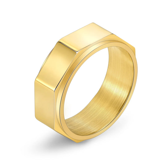 NEWLiFE REBEL Latitude Line Stainless Steel Ring