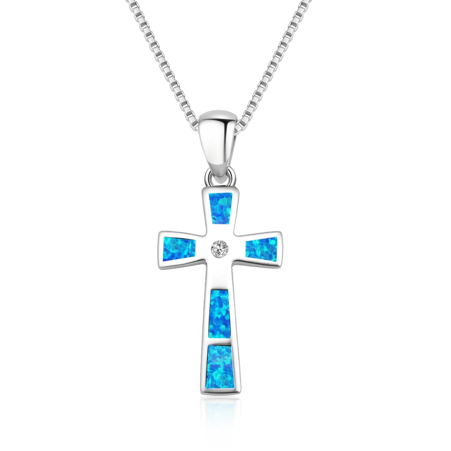 Opal New Ocean Series Blue Opal Turtle Necklace, Turtle Pendant Sweater Chain, Opal Necklace