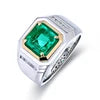 Gemfiori Men's Rings Can Be Customized with Emerald Ring Have an Ample Supply of Cultivated Gemstone Rings Make Great Gifts.