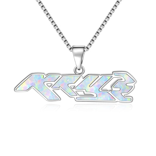 Party Wear Sporty Opal Pendant Necklace | Brass Copper Alloy | TikTok Instagram Popular Style