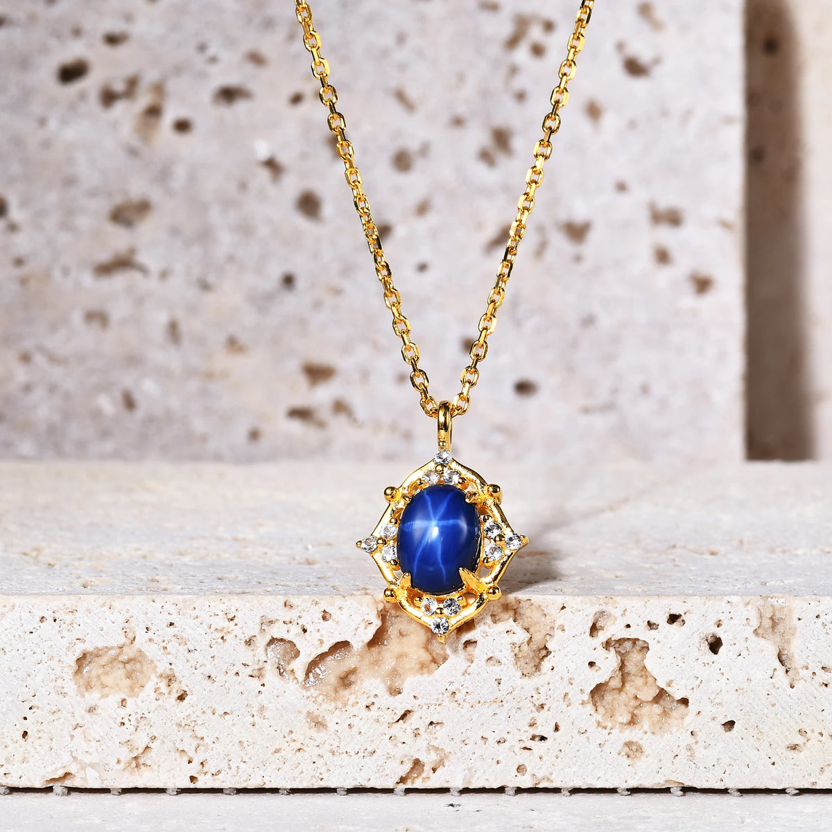 ArtistA Abiding Elegant Rose Gold Plated 925 Sterling Silver Cluster Cz Set Artificial Lab Grown Star Ruby Branch Flower Ring & Necklace