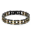 REBEL Hot Selling Bike Motorcycle Chain Wristband Stainless Steel Mesh Bracelet for Mens