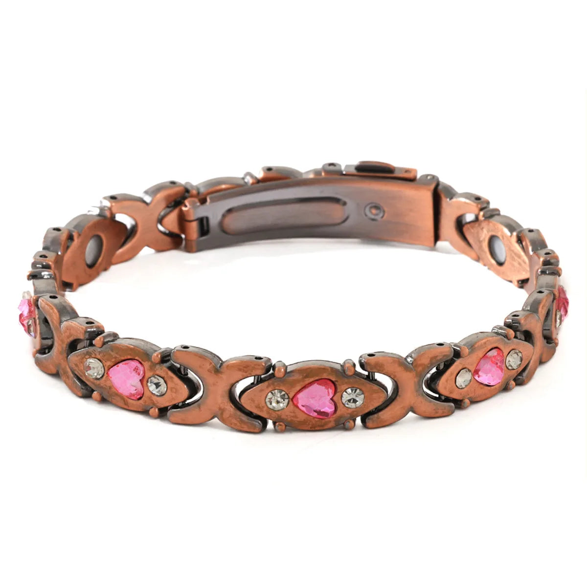 European and American fashion detachable energy magnet bracelet with diamond-encrusted and adjustable ladies bracelet