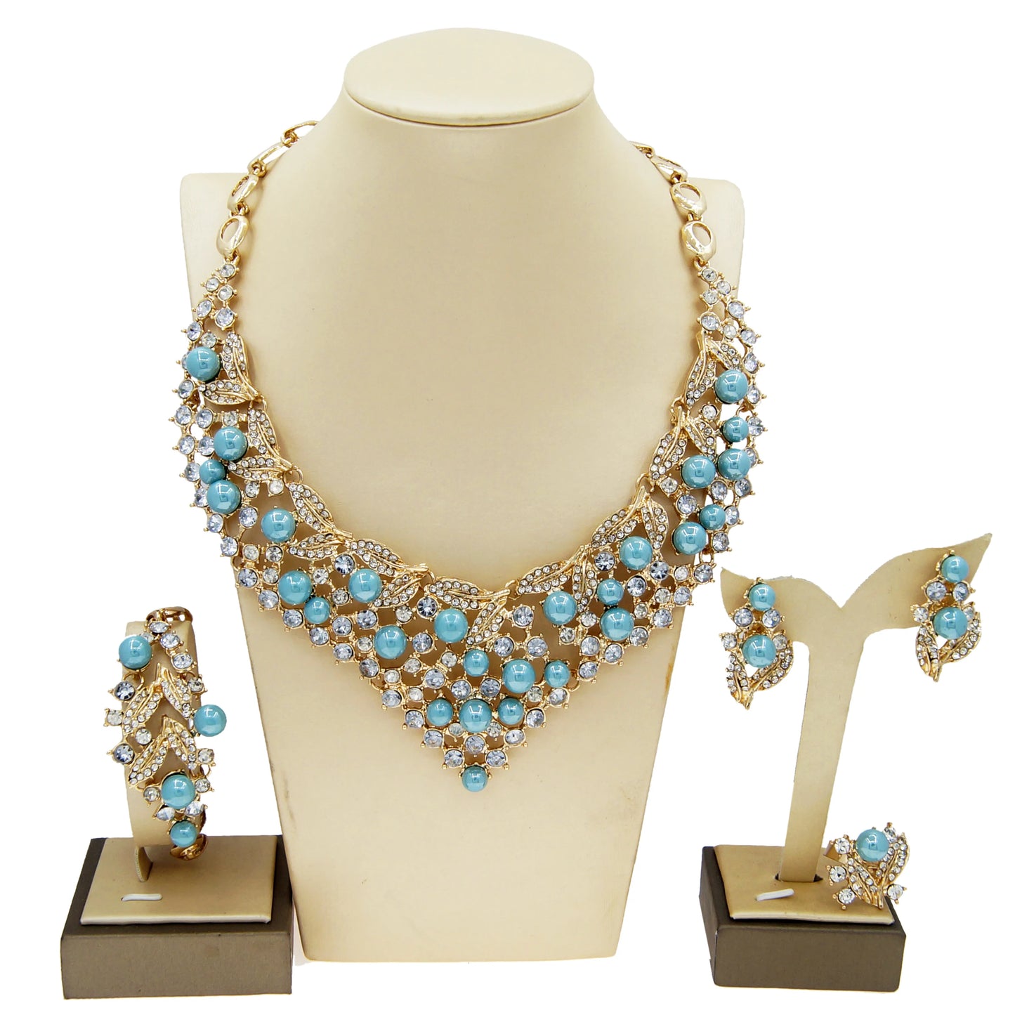 Zhuerrui Wedding Jewellery Customized Pineapple Italian Gold Design Jewelry Set Dubai 18k Gold Plated Jewelry Sets HC10039