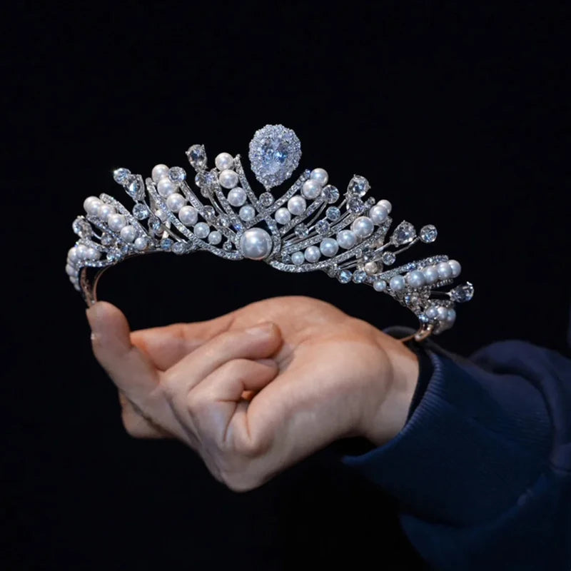 2026 New Wedding Hair Accessories Crown Women Headpiece with Diamond for Birthday Coming of Age Party