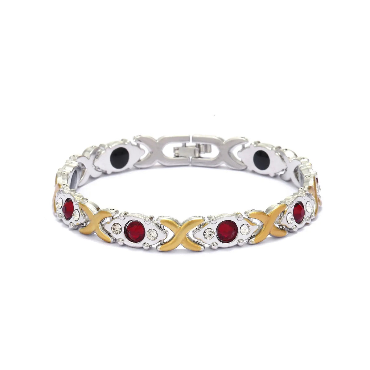 European and American fashion detachable energy magnet bracelet with diamond-encrusted and adjustable ladies bracelet