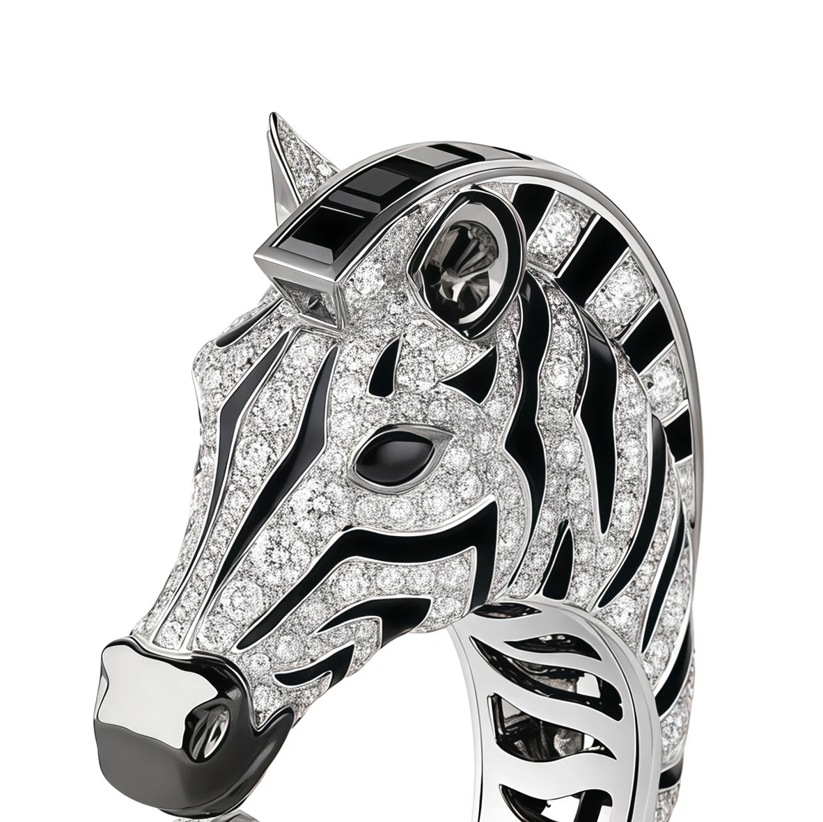MUSHAN Jewelry Factory Luxury Brand Designer 925 Sterling Silver Rings High Carbon Diamond Zebra Black Enamel Jewelry Fine Ring