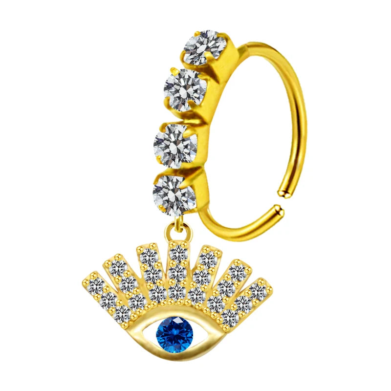 S&S Stainless Steel Dangle Hoop Nose Ring Collection | 66 Designs