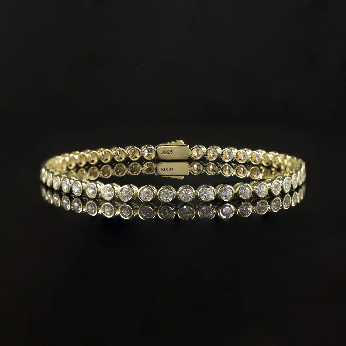 Gemfiori Abiding OEM ODM Unique Design Fancy Multi-shape Cut Tennis Bracelet 925 Silver Solid Gold Custom Stone Tennis Bracelet