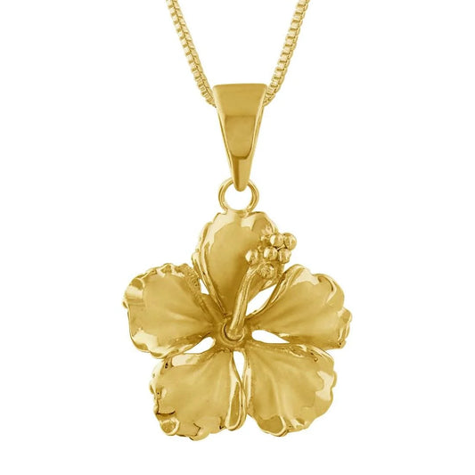 Hawaii Jewelry Orchid Flower Necklace Pendant-Copper Sweater Chain Link Chain Wholesale Jewelry