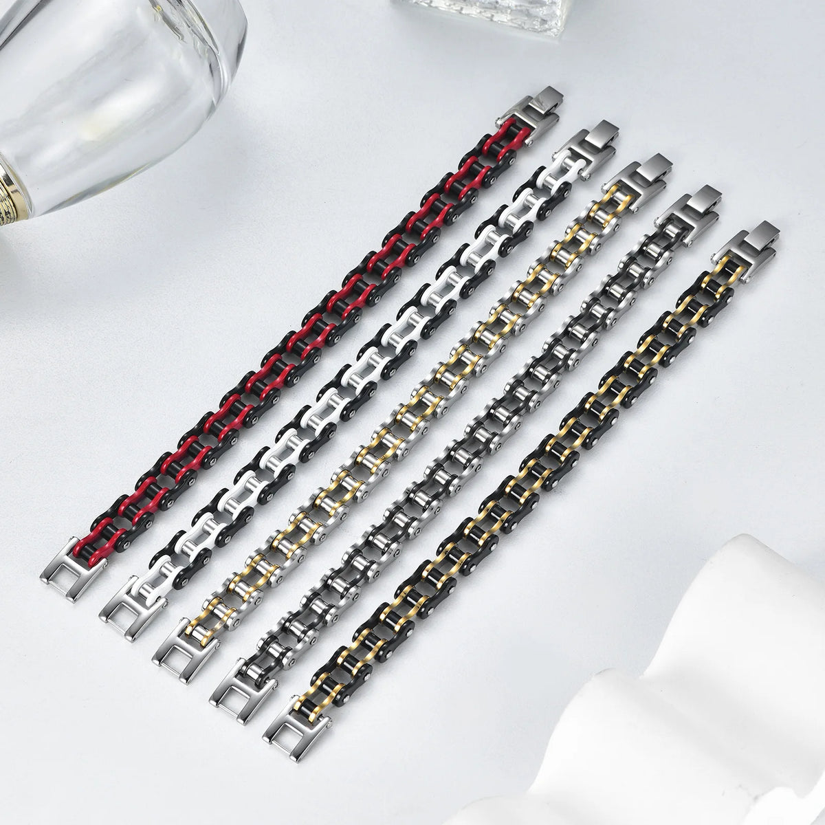 REBEL Fashion Chain Bracelet Bicycle Bracelet Motorcycle Bracelet Male
