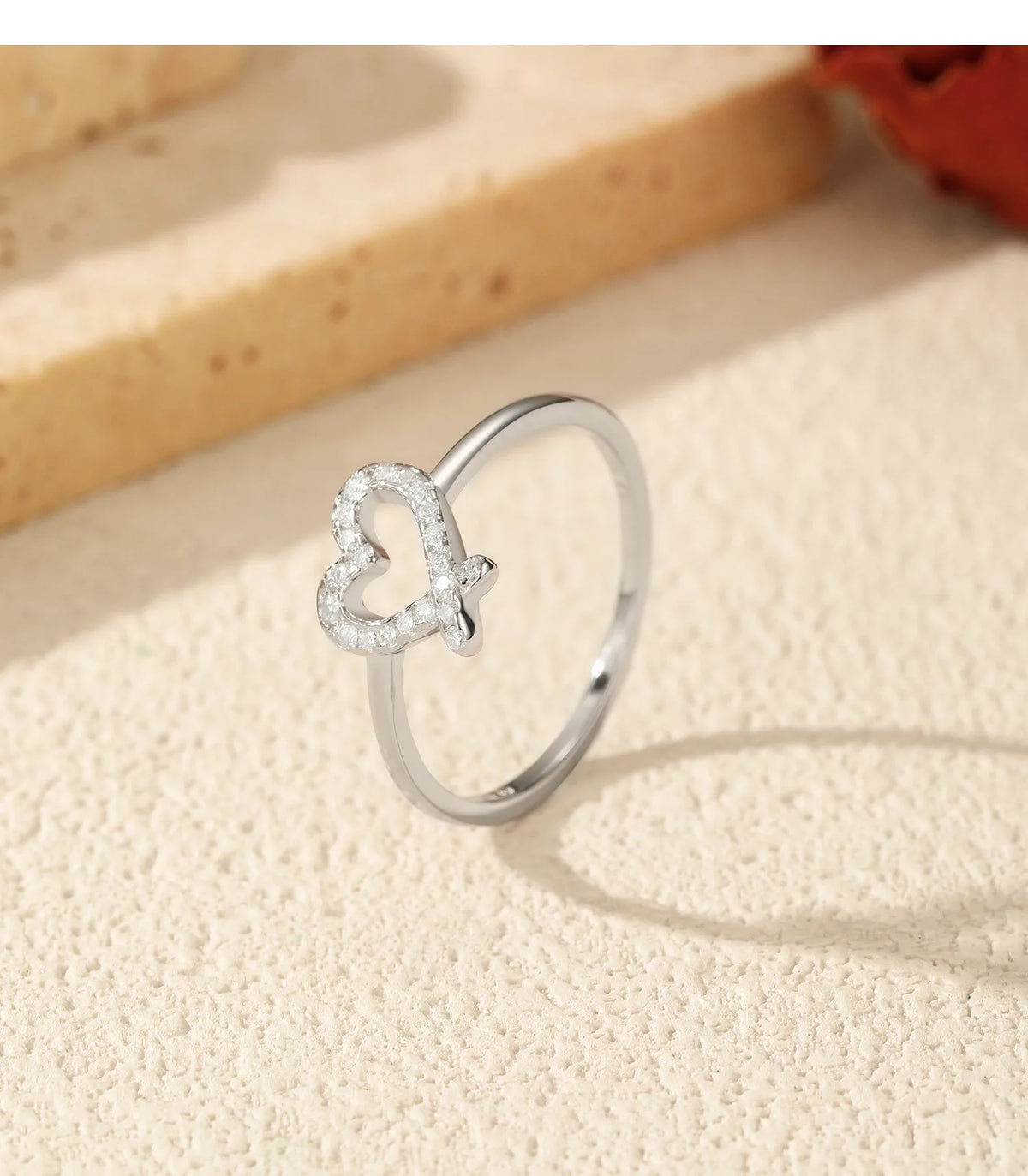 S&S 925 Sterling Silver Heart Moissanite Jewellery Set – Collection