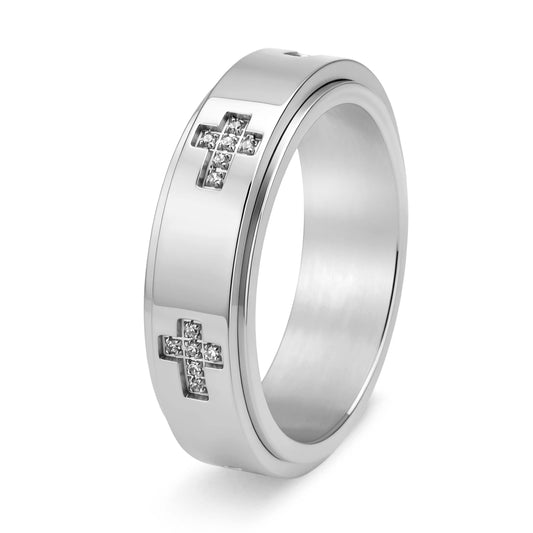 NEWLiFE REBEL Signal Line Stainless Steel Ring