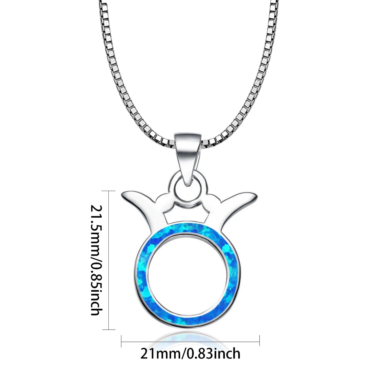 Zodiac Taurus Design Necklace Aobao Trendy Statement Jewelry for Women