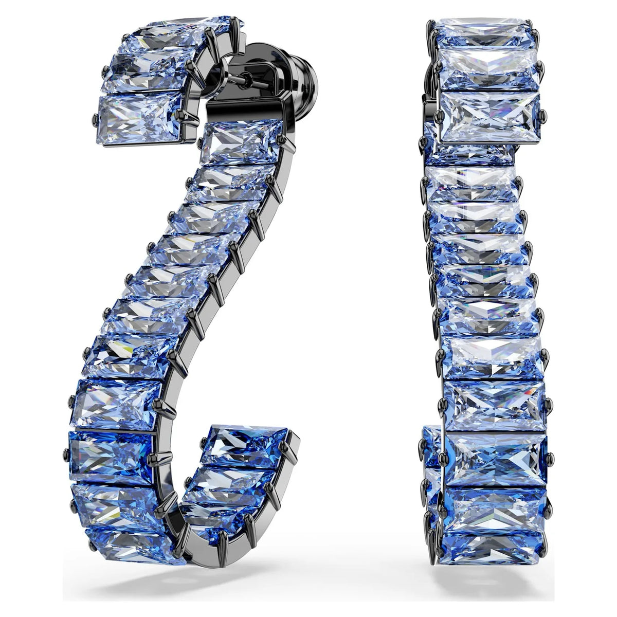 S&S Crystal Jewellery Set — Necklace, Earrings & Bracelet | White, Black, Blue & Pink | S&S Collection
