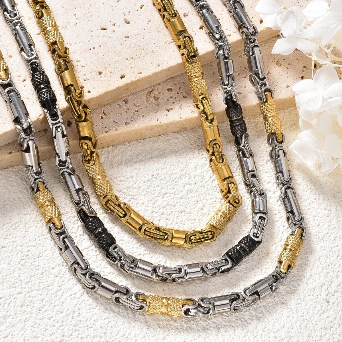 NEWLiFE REBEL Bold Rhythm Stainless Steel Necklace